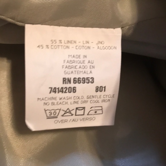 NWOT Washable Linen-Blend Jacket - Picture 8 of 8